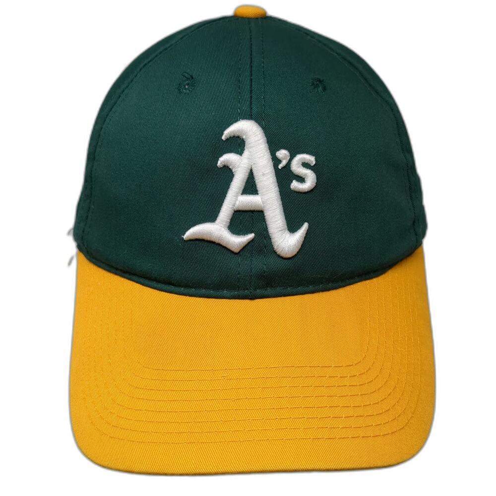 Oakland Athletics MLB OC Sports Baseball Cap Green Yellow White OS Hat Strapback